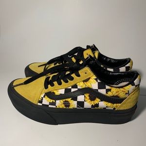 Vans custom “Sunflower” platforms
